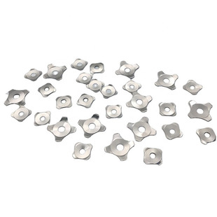 Diameter 7mm-12mm cross with LED lamp hole switch button shrapnel with hole in the middle
