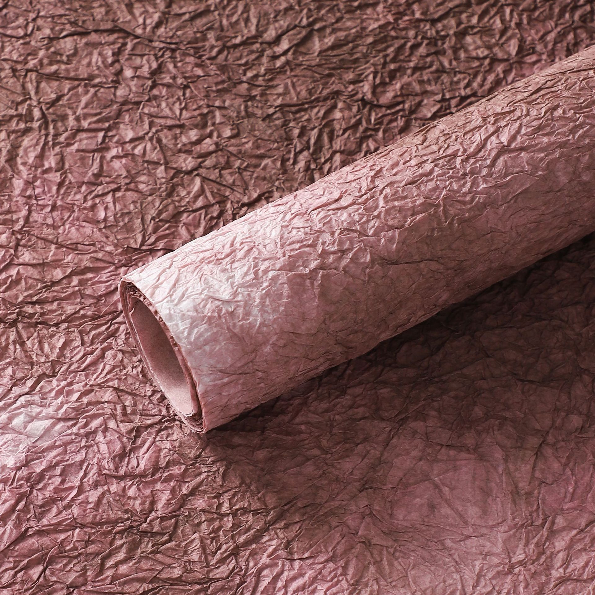 Papel para envolver ramos de flores, materiales para envolver regalos, papel hecho a mano con estampado de piedra estilo coreano con tinta de efecto flotante, papel crepé texturizado.