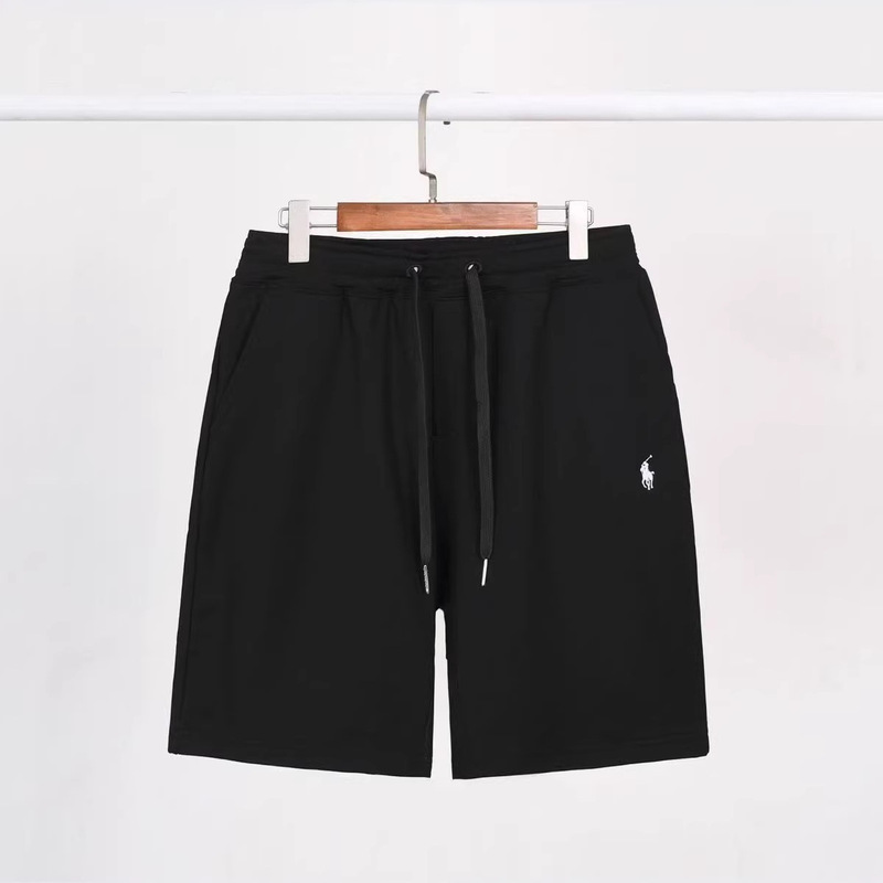 Foreign Trade Raffia Shorts with Embroidered Pony Logo, Made of Premium Cotton, Unisex, Versatile, Cross-Border Five-Point Pants, Golf Casual Pants