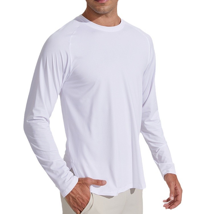 Dijia ropa de secado rápido para hombres de otoño correr camiseta de manga larga fitness entrenamiento de montaña sudor camiseta deportiva