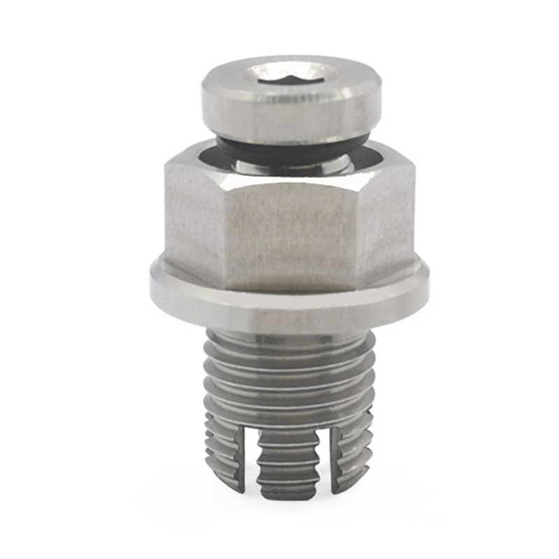 Coche M12.1X1.25 rosca acero inoxidable 304 cárnico de aceite de reparación autorroscante tornillo de aceite con accesorios de anillo tórica
