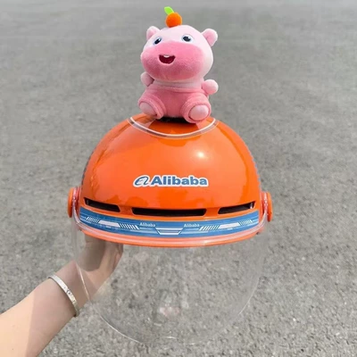 sun protection hat decoration, Dəbilqə (Kaska) aksesuarları - no-helmet-pink-capybara-lulu