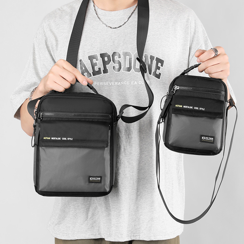 New Aotian Men's Casual Trendy Fashion Single Shoulder Crossbody Bag Handbag Large Size Men's Bag 4117#4118#