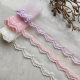 Japanese version cotton mesh lace white small floral embroidery women's children's clothing decoration hand lace accessories width 5.5cm
