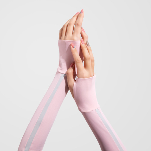 Manufacturer wholesale spring and summer women's ice silk sun protection sleeves summer anti-UV ice sleeves for women outdoor cycling and driving