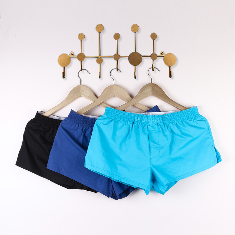 Cotton Built-in Pocket Arlo Pants Men's Boxer Inner Pants Summer Home Breathable Home Pants Loose Shorts Head
