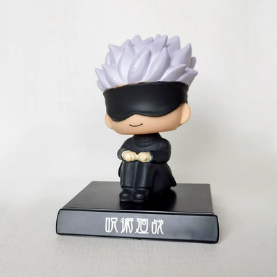 Bobblehead Dolls, Car Interior | Car ornaments - -shaking-his-head-gojo-satoru