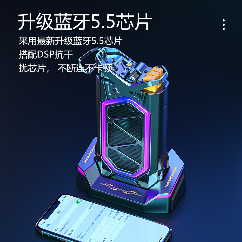 クロスボーダー新型GQ-18機械無線bluetoothデスクトップ防水サイバーパンク屋外k歌音響サブウーファ|undefined