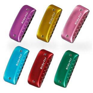 Wholesale Bby FAt Blues 7 Hole Harmonica Color Multi Tone Beginner Adult Teaching Playing Mouth Blowing