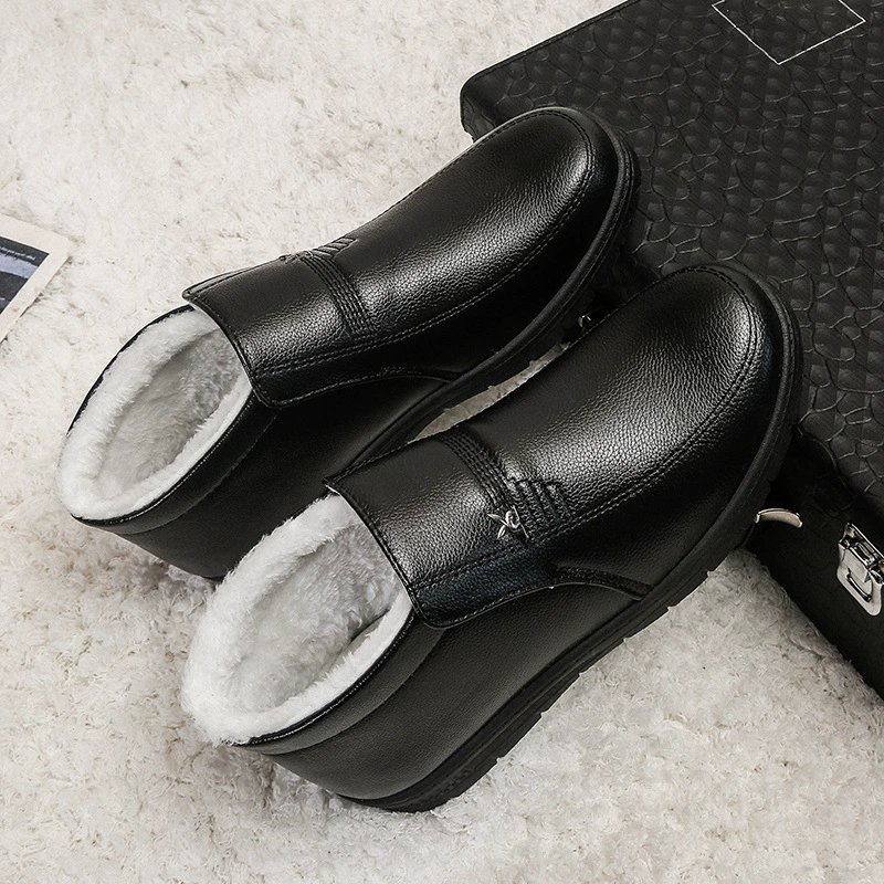 Хлопчатобумажная обувь для мужчин зимой теплая, бархатная утолщение