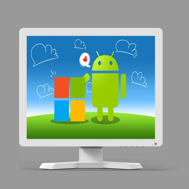 15-inch 17-inch monitor LCD security monitoring VGA positive screen HDMI BNC car camera display