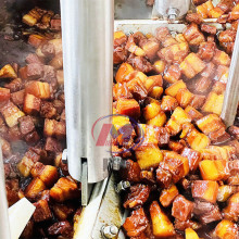 全自动食堂炒菜设备 红烧肉酱不锈钢炒锅 大型蒸汽卤肉锅生产厂家