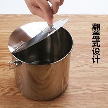 加厚不锈钢翻盖式糖水桶手提冰桶汤桶奶茶桶饮料桶外出便携冷饮桶