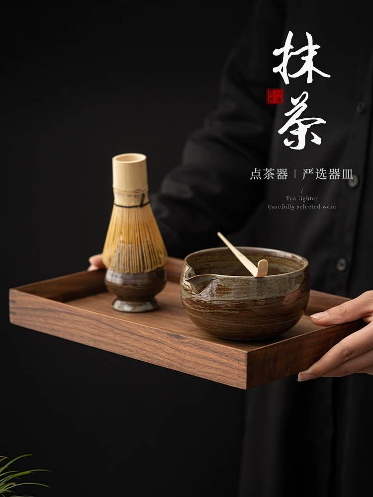 Чаша для матча с носиком, набор инструментов для матча, японская керамическая чаша для чая, набор для матча из 100 предметов с венчиком для матча