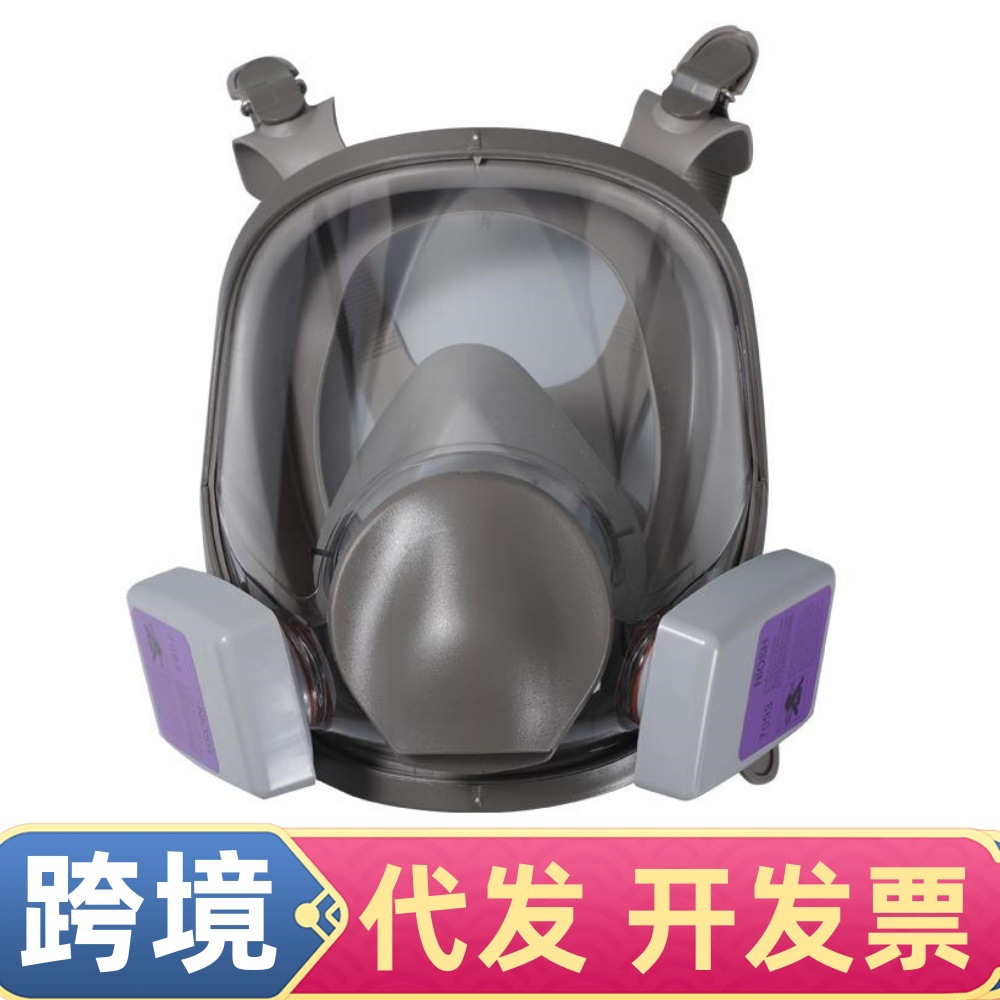 防尘面具喷漆农药化工消防打磨铸造6800同款防尘面罩跨境一件代发