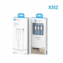 《 一拖三适用苹果15数据线》威拓X31Z X31E 1.2米100W数据闪充线