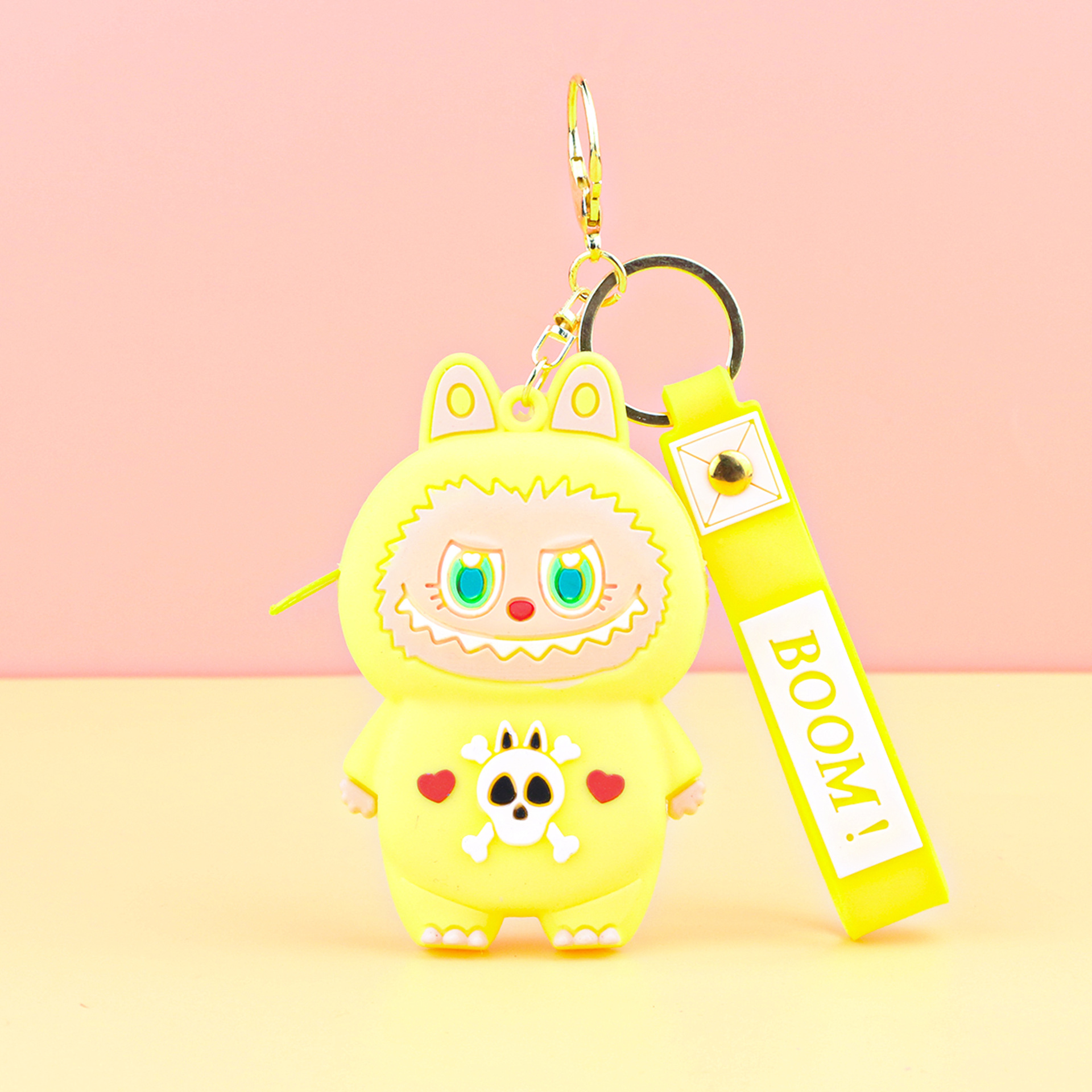 子供用ラブブ小銭入れシリコンプチギフトキーホルダーペンダントカードキャッチャーマシンプチギフトラブブ