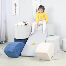 可折叠菱形坐垫A15智力六件套可压缩儿童创意组合沙发垫