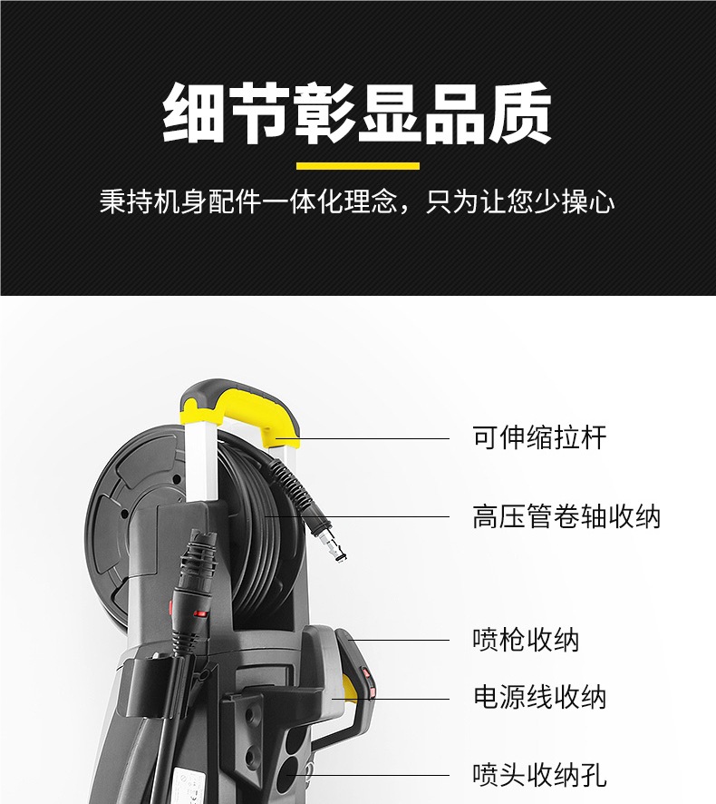 Lava High-Pressure Car Washing Machine Household 220V Supercharged Water Gun Courtyard Cleaning Machine Car Brushing Machine Artifact Powerful Floor Washing Pump