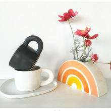 高颜值陶瓷马克杯北欧ins创意大耳杯情侣杯风格简约花茶杯牛奶杯