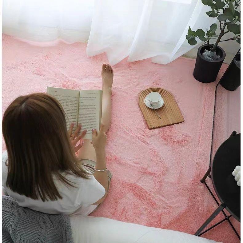 Carpet Door Mat Can Be Cut, Wabi-Sabi Style Carpet, Light Luxury Floor Mat, Silent Tatami Bay Window, Double-Sided Gray-White Carpet