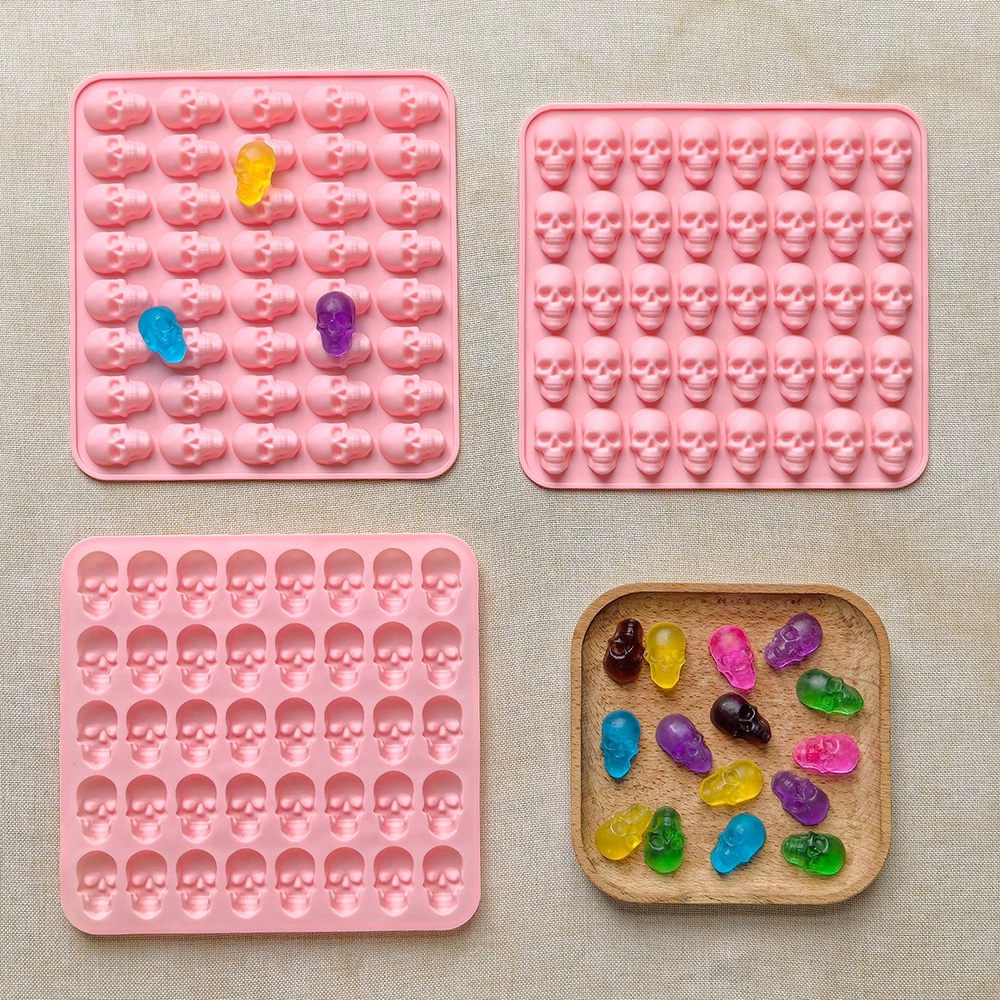 Силіконовая форма с акриловым подносом, 40 ячеек, DIY черепа (компактная)