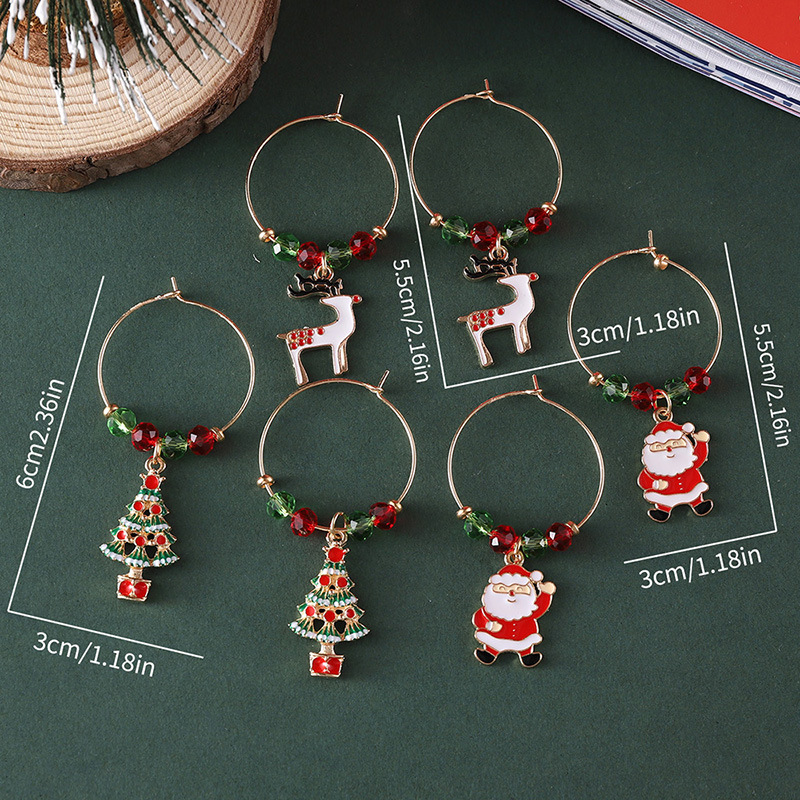 23g Weight Travel, Daily Occasion Christmas Festival Women's Gender Cute Style Cute Earring Sets 无
