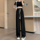 Ice silk snake bone pattern wide leg pants women's summer loose plus size straight tube casual pants foreign trade cross-border pants wholesale