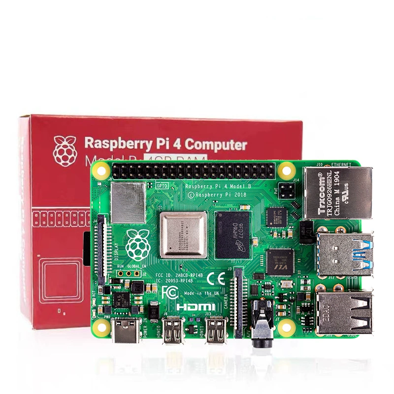 Raspberry Pi 4B плата разработки 4‑го поколения 8 ГБ компьютер комплект Python 3B+ материнская плата Linux