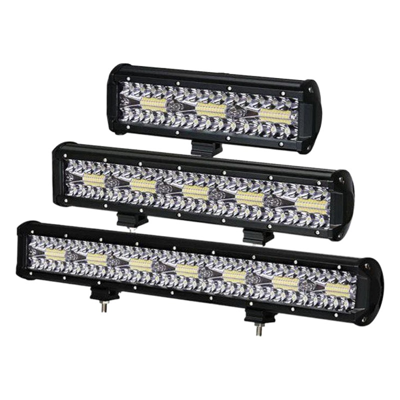 Luz de tira del coche LED tres filas 180W 240W 300W 360W luz de trabajo luz de inspección vehículo todoterreno luz de la bóveda