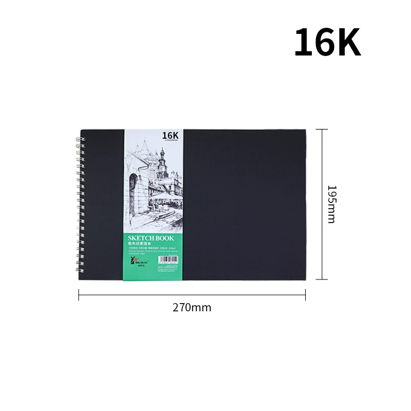 Скетчбук (Michelan) A4/A5 кожа с текстурой крокодила, портативный, 80–30 листов