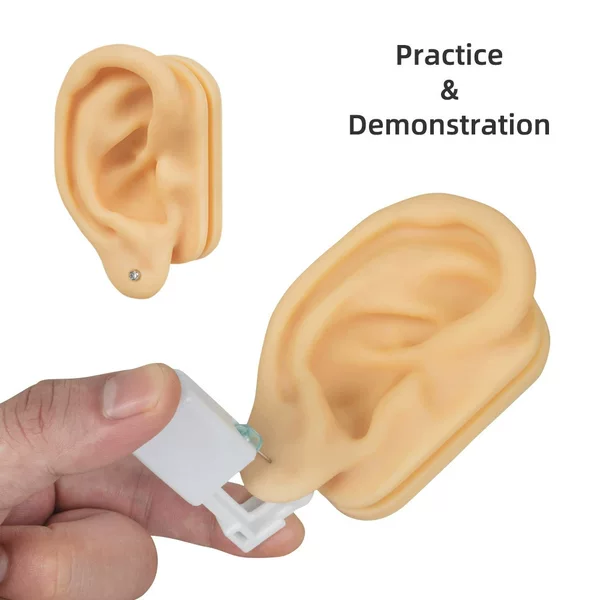 5d Simulation Ear Picked Ear Teaching Silicone Headset Display Model Ear Point Ear Stud Jewelry Hearing Aid Cross-border Props