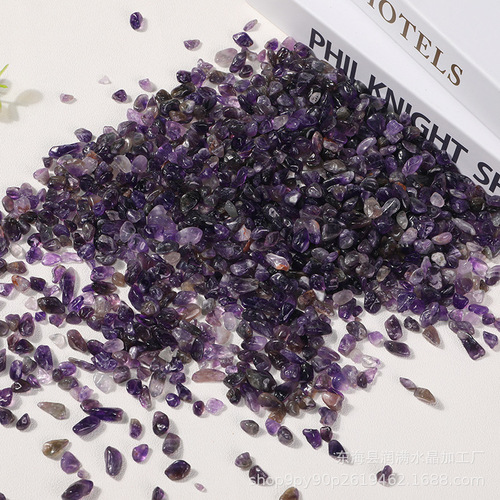 Amethyst gravel, small crystal gravel, small stone for fish tank, flowerpot pavement decorative stone
