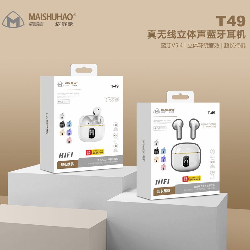 2025 New Bluetooth Headset Smart Wireless Noise Reduction High Quality In-Ear Ultra-Long Battery Life Neutral Wireless Headset 2025 New Bluetooth Headset Smart Wireless Noise Reduction High Quality In-Ear Ultra-Long Battery Life Neutral Wireless Headset