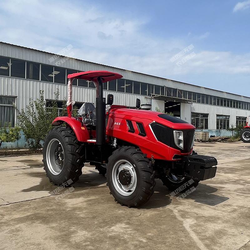 Tractor Agrícola 1204 Shanyi de 120 Caballos de Fuerza, con Tracción en las Cuatro Ruedas, Puente TD Weifang, Apto para Terrenos Montañosos
