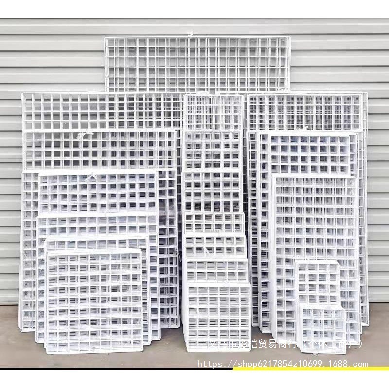 网片网格铁丝网超市挂网货架白色铁网展示架格子网格片挂墙置物架