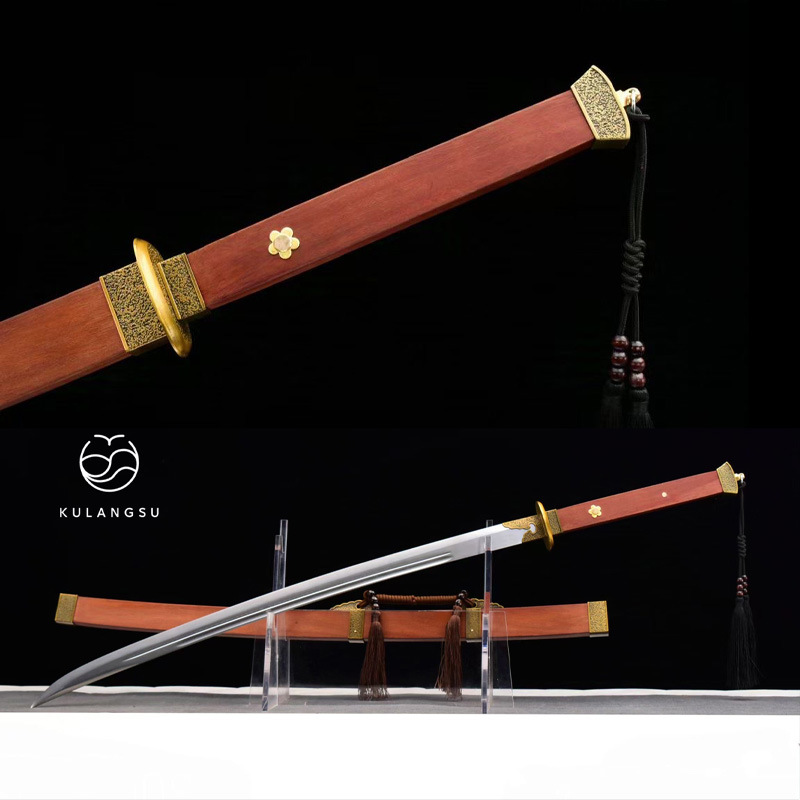 龙泉市刀剑高锰钢手工锻打清刀春秋汉剑一体唐清剑影视宝剑未开刃