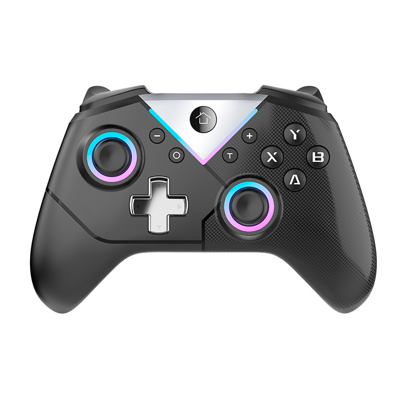 ファクトリー ブラック ミュージック スイッチ ワイヤレス Bluetooth ゲーム コントローラー PC360 拡張バック ボタン RGB ライト体性感覚振動|undefined