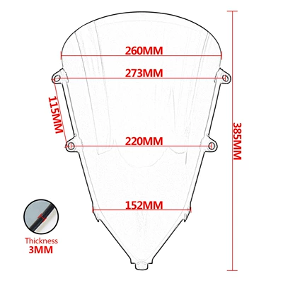 Motorcycle Heightening Front — Motorcycle front windshield