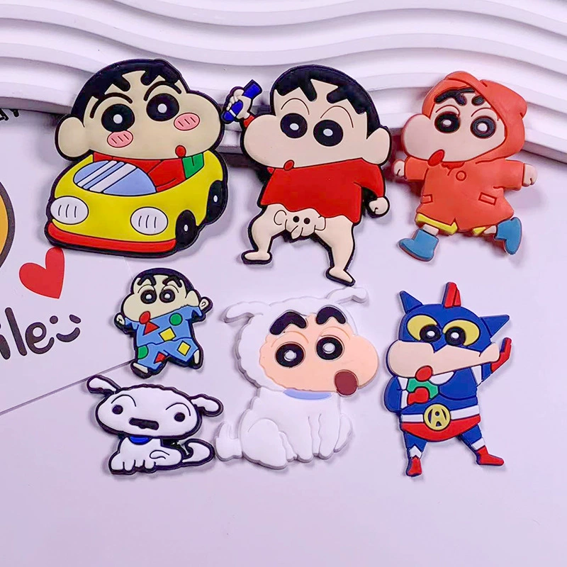 Мультфильм Crayon Shinchan Трехмерный милый ПВХ мягкий клей DIY Аксессуары для холодильников