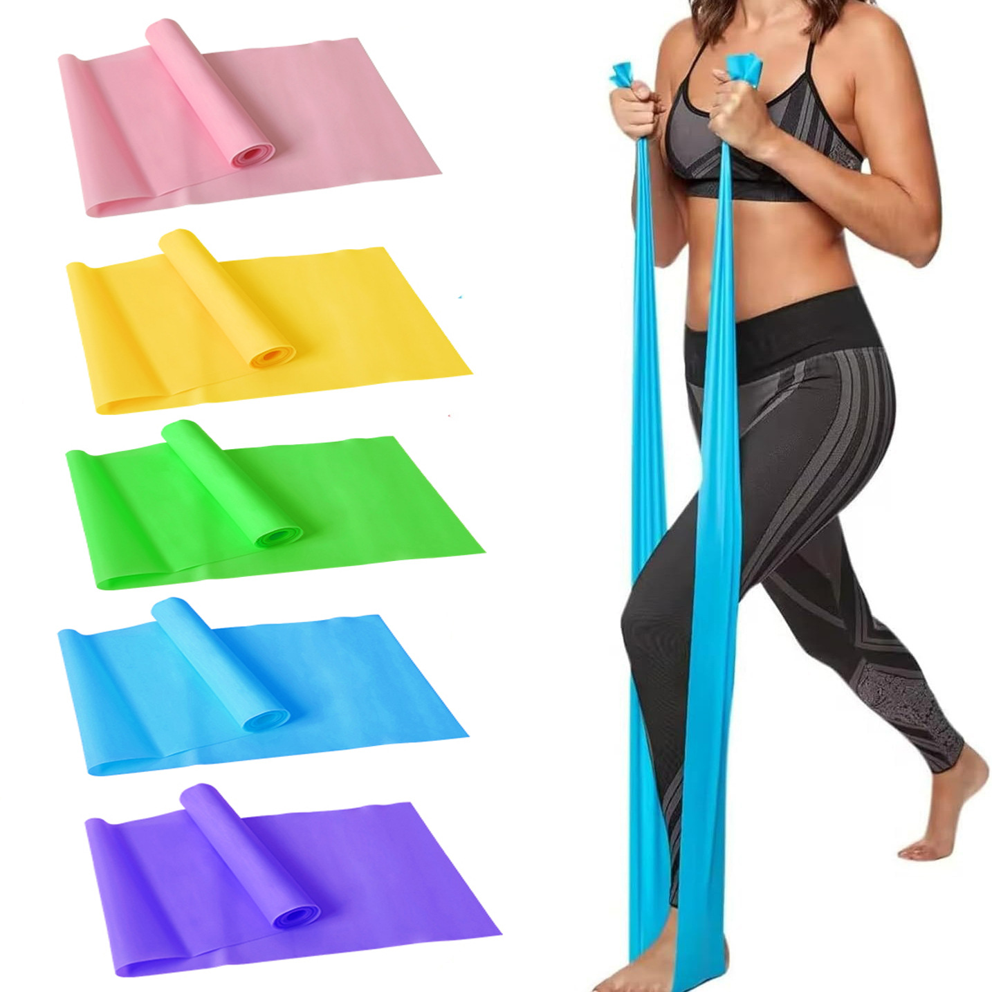 Children's elastic band stretching strap for dance practice, back and shoulder stretching training, girls' auxiliary yoga fitness rehabilitation