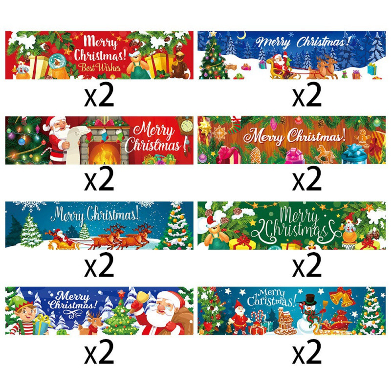 Nuevos pegatinas de decoración de Navidad pegatinas de fiesta de Navidad botella de agua bebida adhesivo sellado pegatinas de decoración de atmósfera