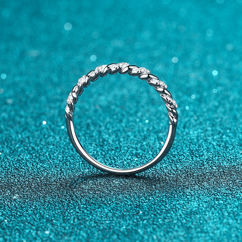 XDY925 sterling silver ring transfer moissanite row ring engagement gift simulated diamond manufacturer direct supply support identification