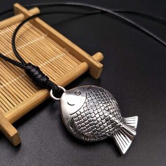 文芸範吉祥魚のペンダントのネックレス