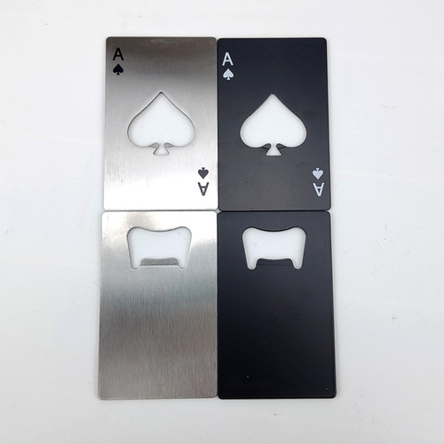 Poker beer bottle opener stainless steel bottle opener credit card soda pump spades a wine opener bottle opener