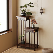 中式花架子客厅落地式置物架阳台实木花台2026新款室内多层花盆架