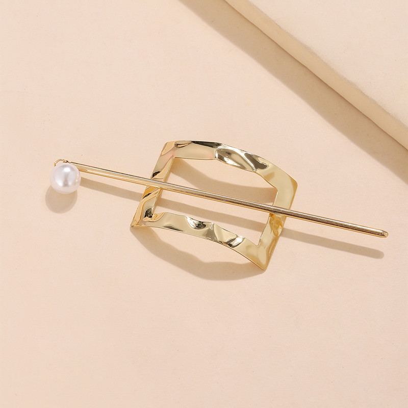 Estilo coreano de moda retro de metal curvado de las mujeres elegante estilo antiguo updo mapache simple perezoso horquilla Hanfu accesorios para el cabello