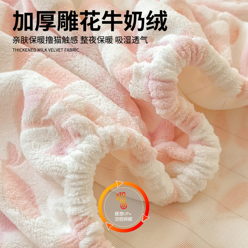 Camas de cama de cama de invierno de invierno de lana de leche de coral de lana de invierno de lana de colchón grueso cubierta protectora de cama de cama de cama 2025 nuevo