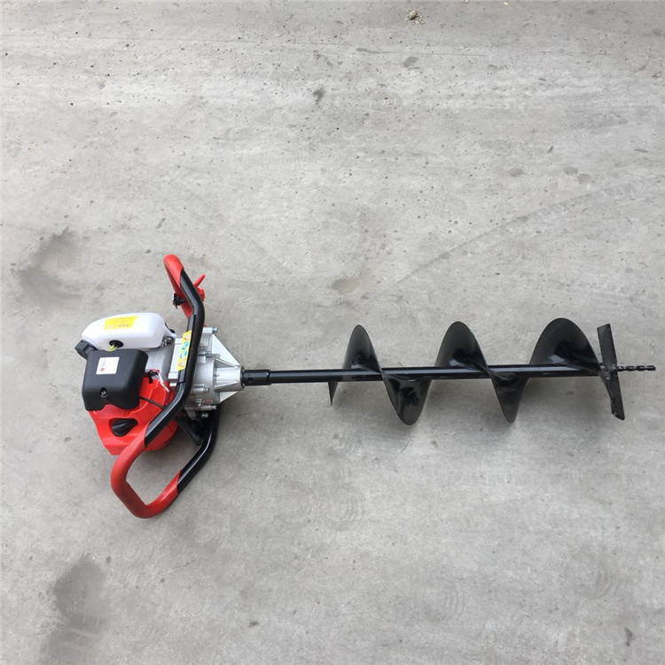 冰冻层钻眼机  多功能螺旋式挖坑机  轻便省力的地钻机