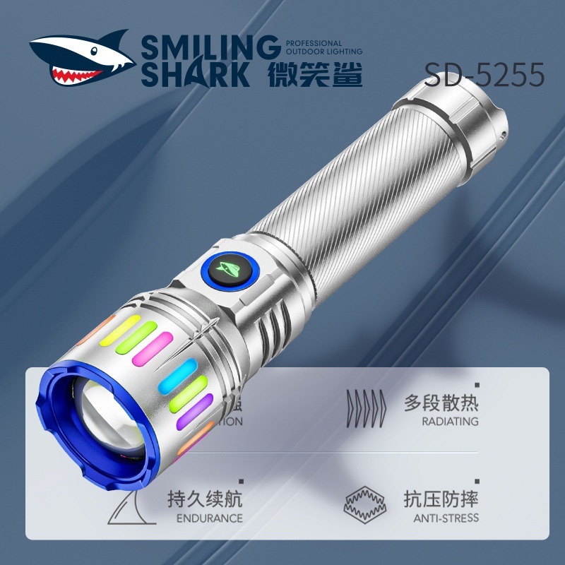 户外夜光变焦白激光手电可搭燃烧镜片便携式铝合金迷你手电筒|undefined